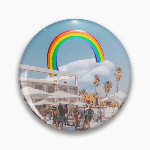 Item preview, Playing rainbow cloud in pool party designed and sold by ESCAPZ.