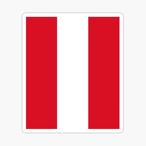 Flag of Peru, Peru Flag, Peru, Flag, Peruvian Flag, Peruvian Sticker