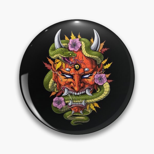 Item preview, Japanese Demon Oni Mask designed and sold by underheaven.