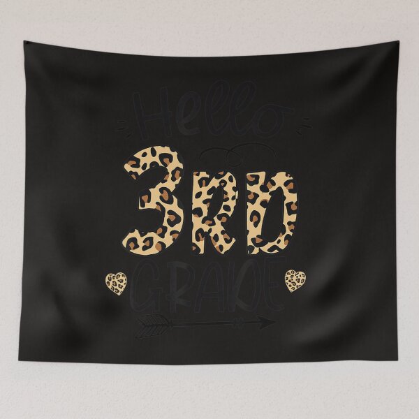 Item preview, Hello 3Rd Grade Leopard Teacher Students Back To School Girl  designed and sold by MoranTyler969.