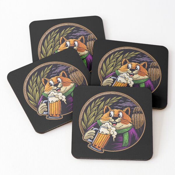 Item preview, Funny Cat Drinking Beer designed and sold by UllUDesign.