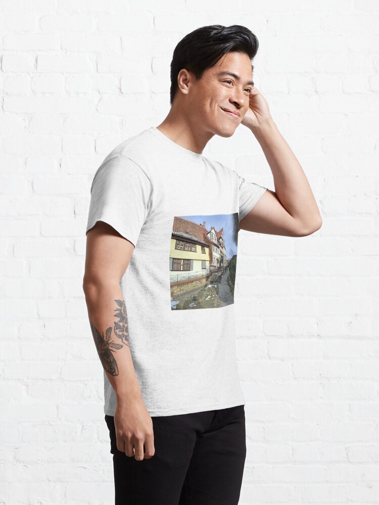 Alternative Ansicht von Felsige Gasse in Quedlinburg Classic T-Shirt