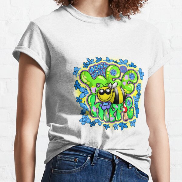 Don't Worry Bee Hippie - Don’t Worry Be Happy Classic T-Shirt