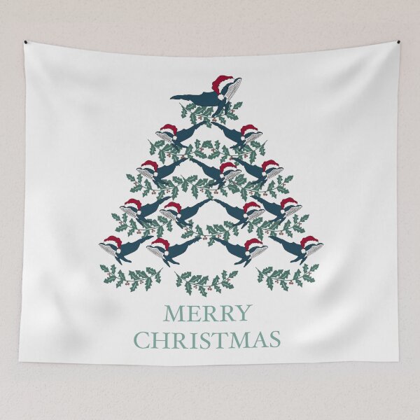 Item preview, Whale christmas tree whale christmas designed and sold by carries-anatomy.
