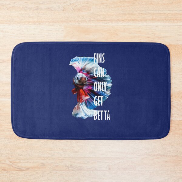 Item preview, Fins Can Only Get Betta Inspirational Pun Quote designed and sold by taiche.