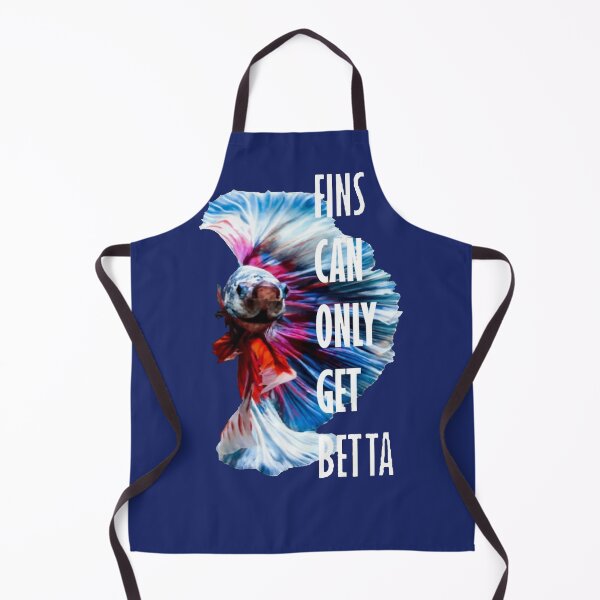 Item preview, Fins Can Only Get Betta Inspirational Pun Quote designed and sold by taiche.