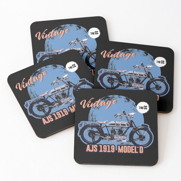 Item preview, VINTAGE MOTORCYCLE | AJS 1919 MODEL D 748CC| BIKER COLLECTION designed and sold by tamilstickers.