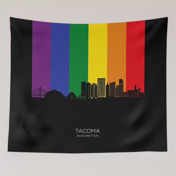 Item preview, Tacoma Washington Skyline designed and sold by ArtPrints.