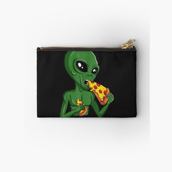 Item preview, Funny Alien Head Eating Pizza UFO Extraterrestrial designed and sold by Royce5656.