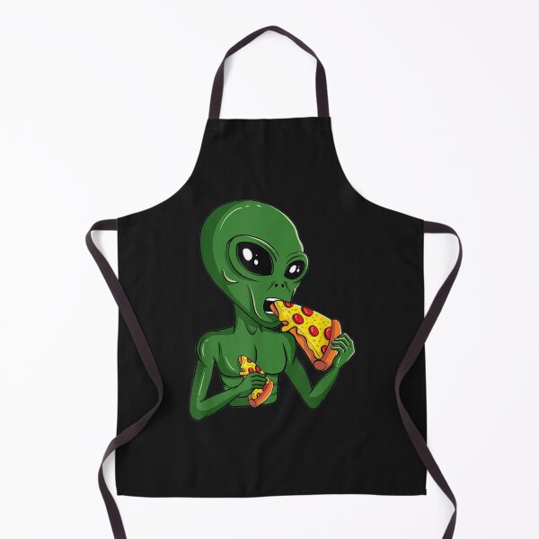 Item preview, Funny Alien Head Eating Pizza UFO Extraterrestrial designed and sold by Royce5656.