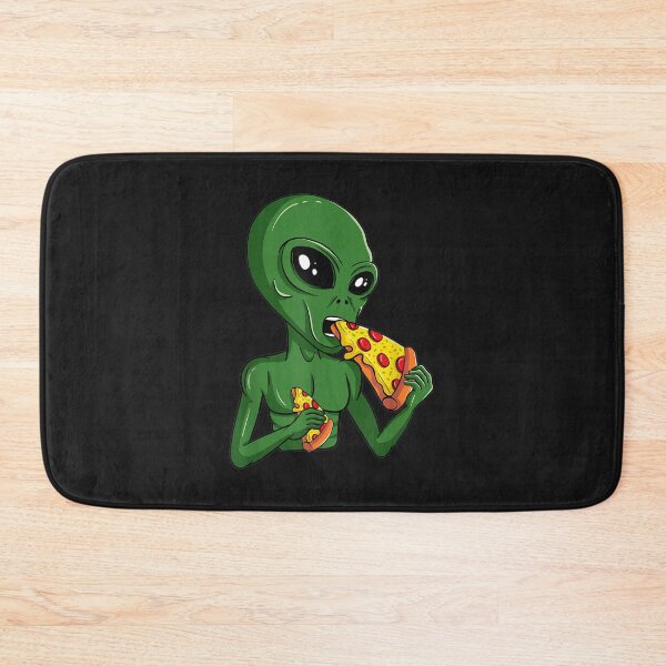 Item preview, Funny Alien Head Eating Pizza UFO Extraterrestrial designed and sold by Royce5656.