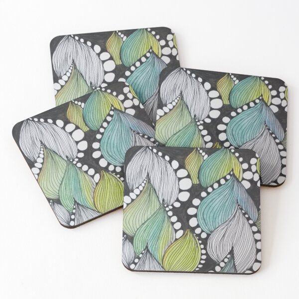Artikelvorschau, Belaubtes Zendoodle-Muster entworfen und verkauft von Dream Bloom Gallery.