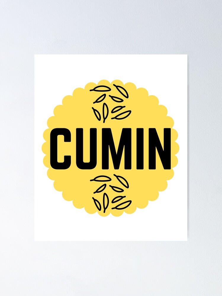 "CUMIN Yellow Label " Poster for Sale by LabelStore Redbubble