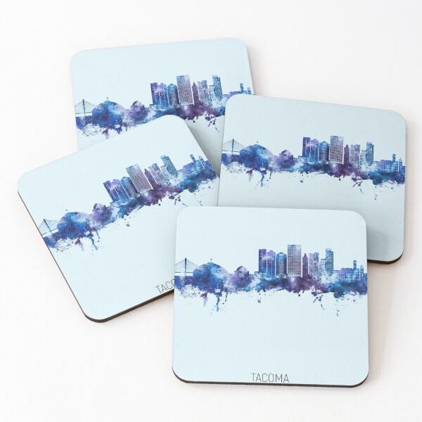 Item preview, Tacoma Washington Skyline designed and sold by ArtPrints.