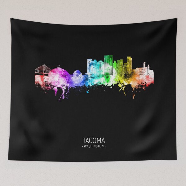 Item preview, Tacoma Washington Skyline designed and sold by ArtPrints.