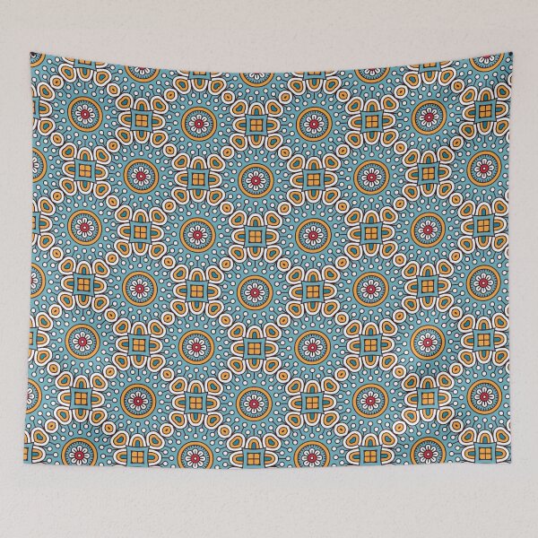 Item preview, Traditional Tile Design | Punjabi Art | Asian Print designed and sold by WIO Whatever Is ON.