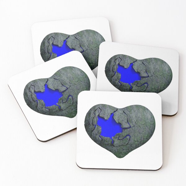 Item preview, Broken chrome blue heart designed and sold by Alshoalla.