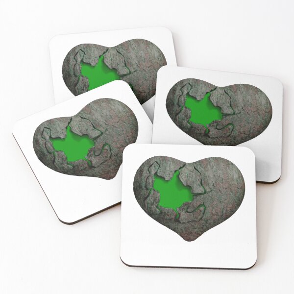 Item preview, Broken chrome green heart designed and sold by Alshoalla.