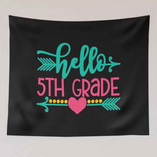 Item preview, Hello 5Th Grade Girls Back To School Gift Cute Heart Arrow  designed and sold by MoranTyler969.