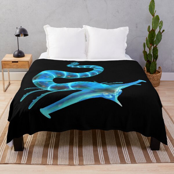 Item preview, Animal Subnautica Ghost Leviathan themed Pillow Cushion designed and sold by JoanieDicki2001.