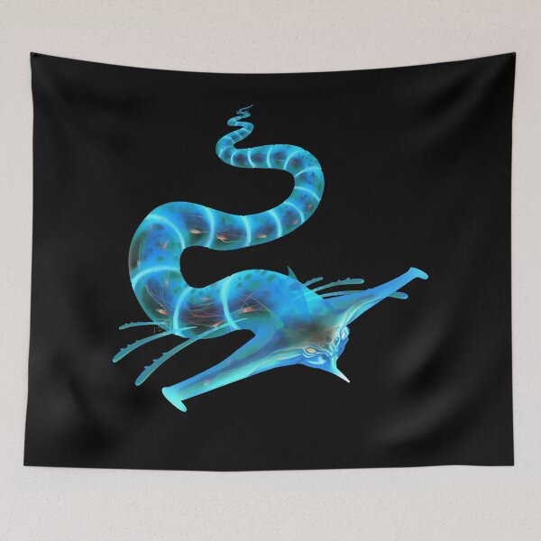 Item preview, Animal Subnautica Ghost Leviathan themed Pillow Cushion designed and sold by JoanieDicki2001.