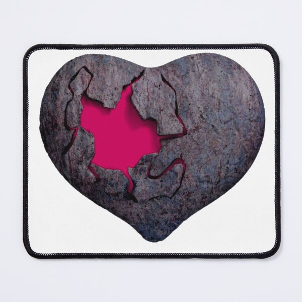 Item preview, Broken chrome red heart designed and sold by Alshoalla.
