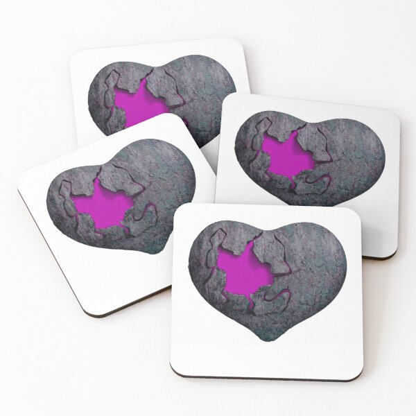 Item preview, Broken chrome pink heart designed and sold by Alshoalla.