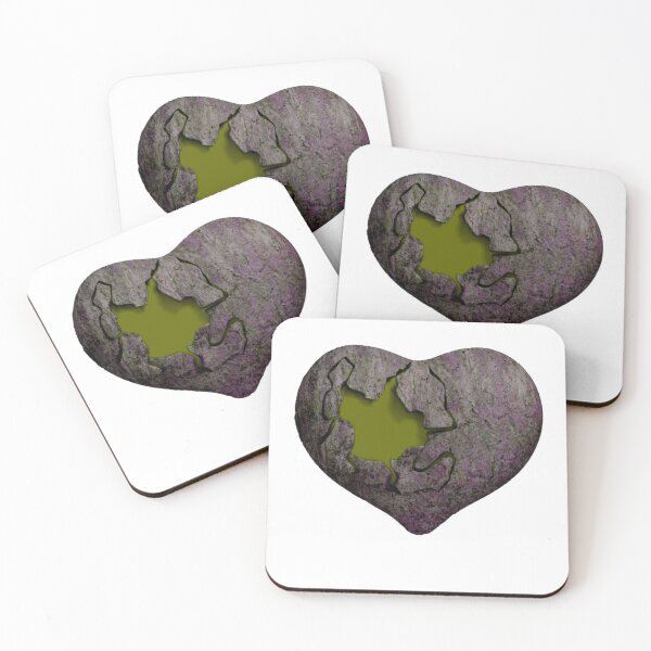 Item preview, Broken chrom dark green heart designed and sold by Alshoalla.