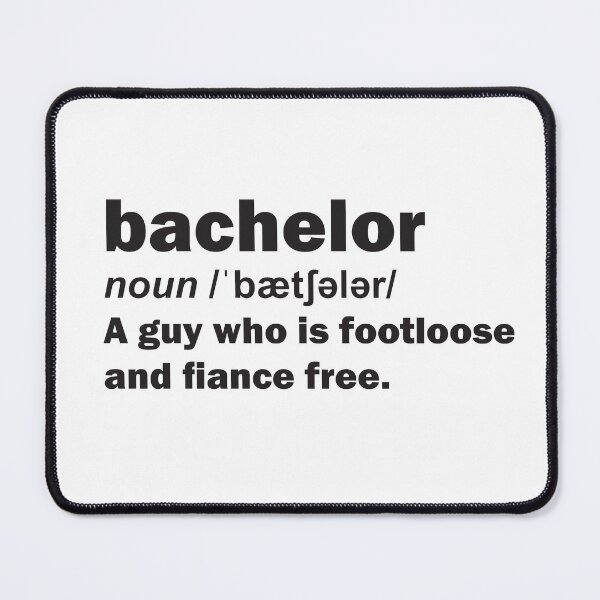 Item preview, Bachelor - Funny Definition designed and sold by Rhu Creations.