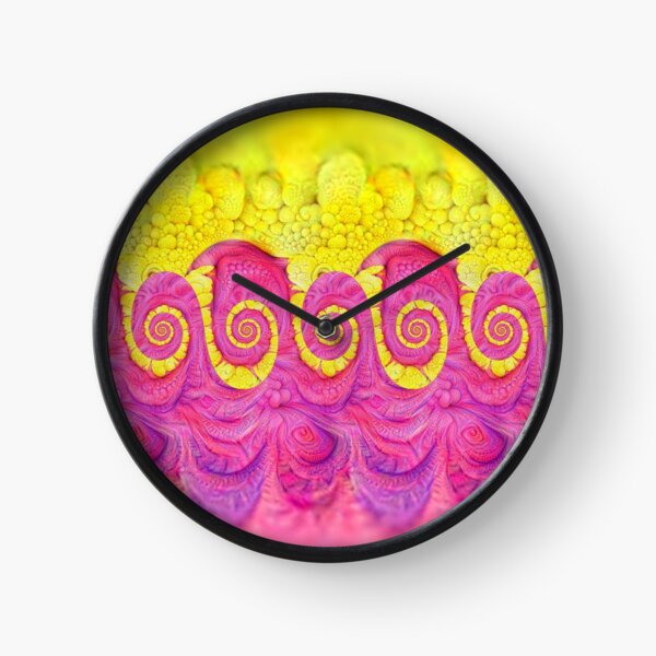 Yellow and Pink Clock