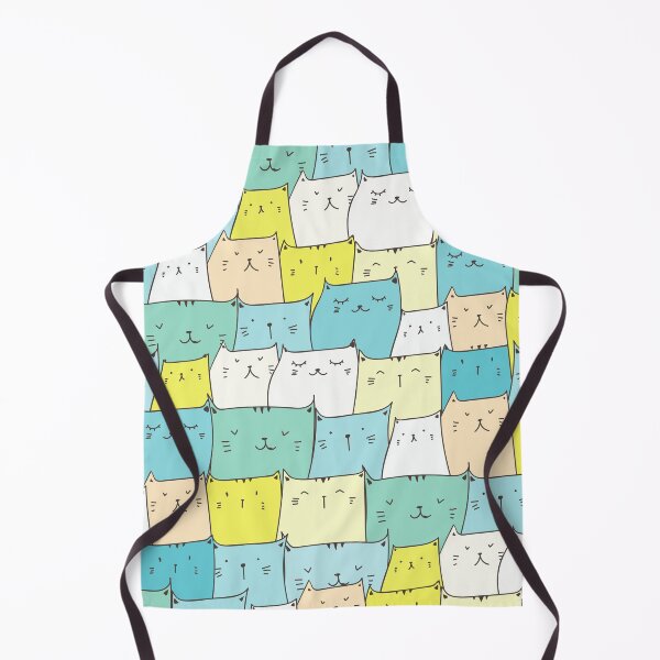 Item preview, Colorful Adorable Cat Seamless Pattern designed and sold by Dream Bloom Gallery.