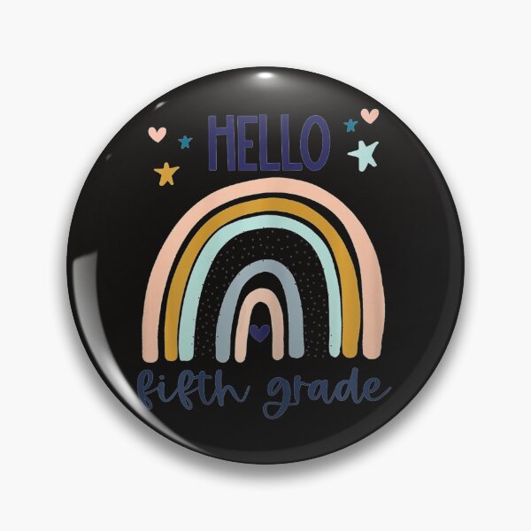 Item preview, Hello Fifth Grade Retro Rainbow Cute For Teacher Girls  designed and sold by MoranTyler969.