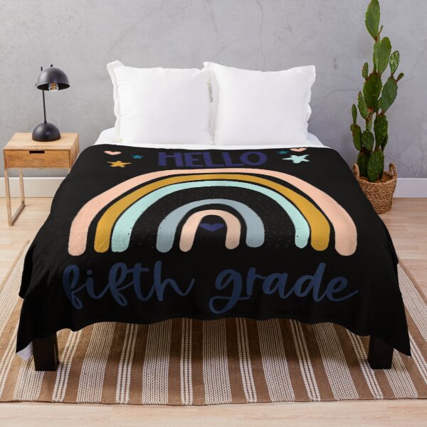 Item preview, Hello Fifth Grade Retro Rainbow Cute For Teacher Girls  designed and sold by MoranTyler969.