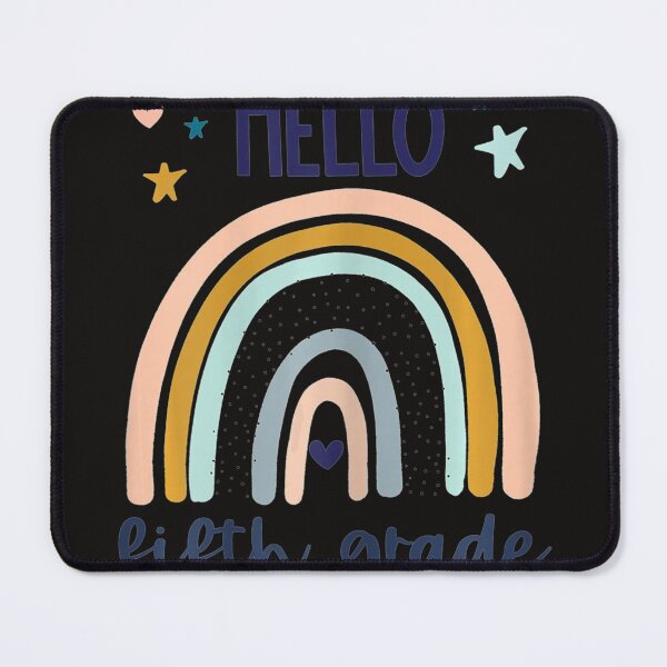 Item preview, Hello Fifth Grade Retro Rainbow Cute For Teacher Girls  designed and sold by MoranTyler969.