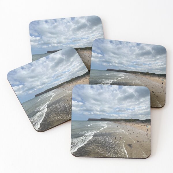 Item preview, NDVH Saltburn Beach - Hunt Cliff - Wide angle (2021) designed and sold by Nik’s T-Shirts.