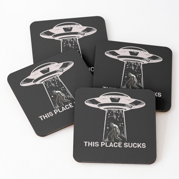 Item preview, Alien Bigfoot UFO - This Place Sucks designed and sold by Tremblay65466.