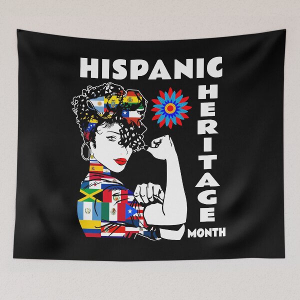 Item preview, Hispanic Heritage Month Woman Latino Countries Flag Gift designed and sold by NUMAcreations.
