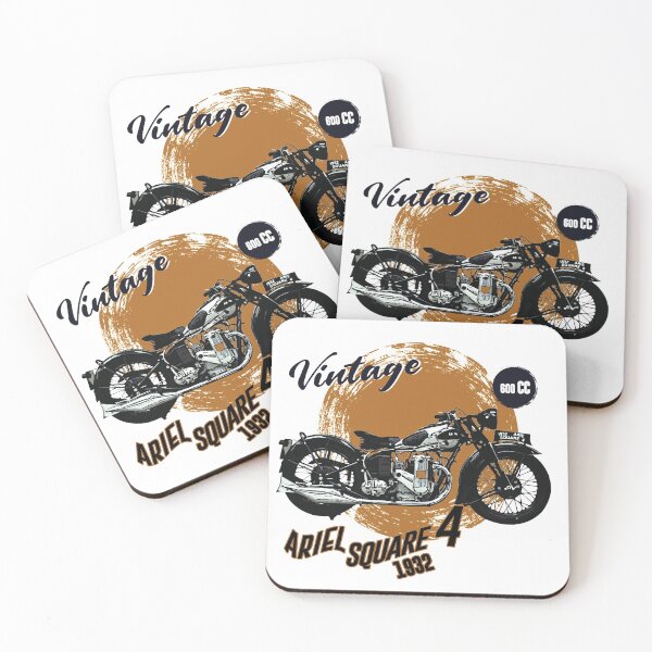 Item preview, VINTAGE MOTORCYCLE | ARIEL 1932 SQUARE FOUR 600CC | BIKER COLLECTION| WHITE designed and sold by tamilstickers.