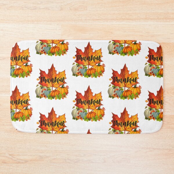 Item preview, Happpy Thanksgiving Day Autumn Fall Maple Leaves Thankful designed and sold by FirstTouch.