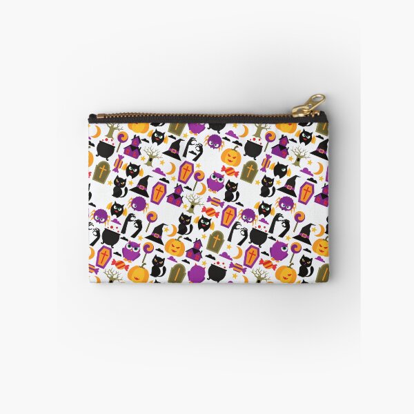 Item preview, Halloween scary Ghost Owl Black Cat Candy Lollipop Old Hose Pumpkin Seamless Pattern designed and sold by NOorYES.