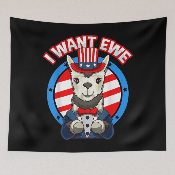 Item preview,  Want Funny Patriotic Flag Sheep designed and sold by caral8.