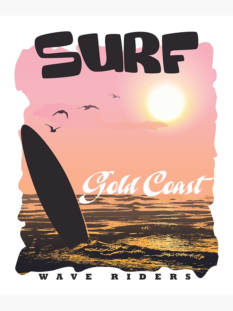 "Surf Gold Coast Printing Gold Coast Australia Wave Rider in Gold Coast
