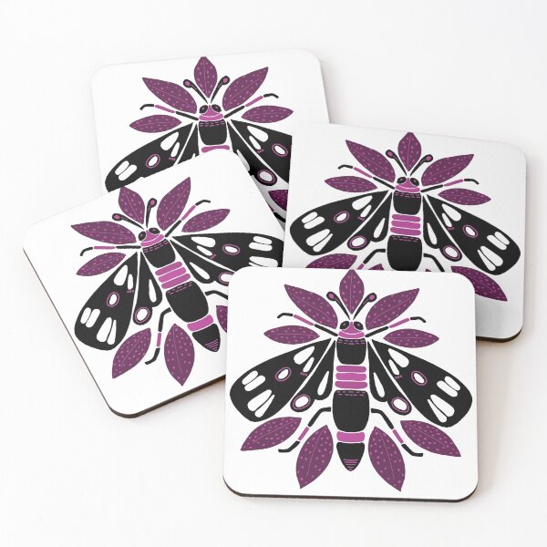 Item preview, Moth with Croton Leaves designed and sold by Shalini Bisht.