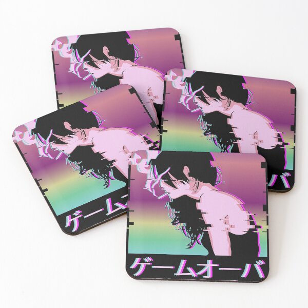 Item preview, Japanese Vaporwave Sad Anime Girl Game Over Indie Aesthetic designed and sold by SkylarSin.