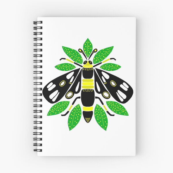 Item preview, Black Moth with Croton Leaves - Vibrant designed and sold by Shalini Bisht.