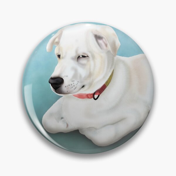 Item preview, White dog realistic designed and sold by wannapohn.