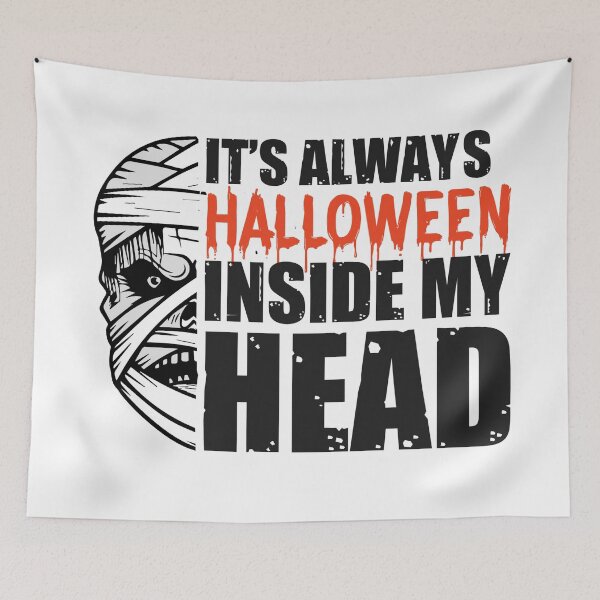 Item preview, It’s always Halloween inside my head- men’s and women’s  Halloween  designed and sold by Designs Of all kinds.