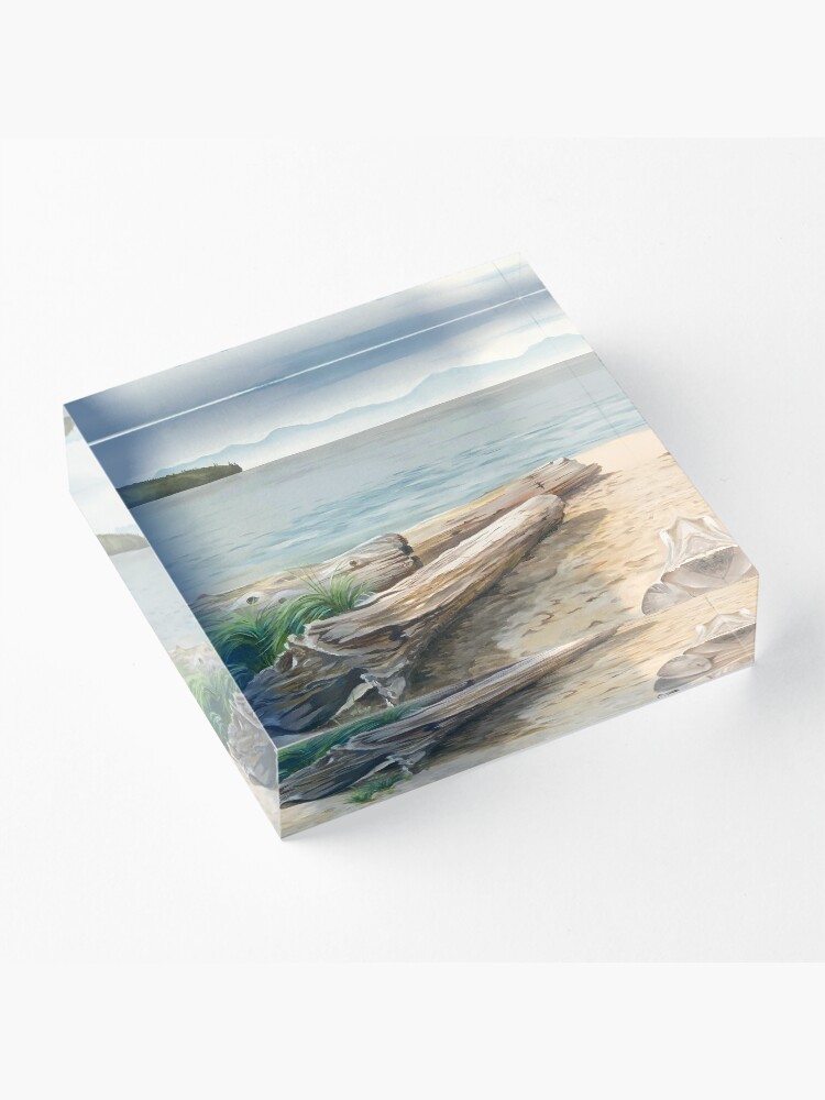 Thumbnail 3 of 5, Acrylic Block, Ambleside Beach designed and sold by jknowles.