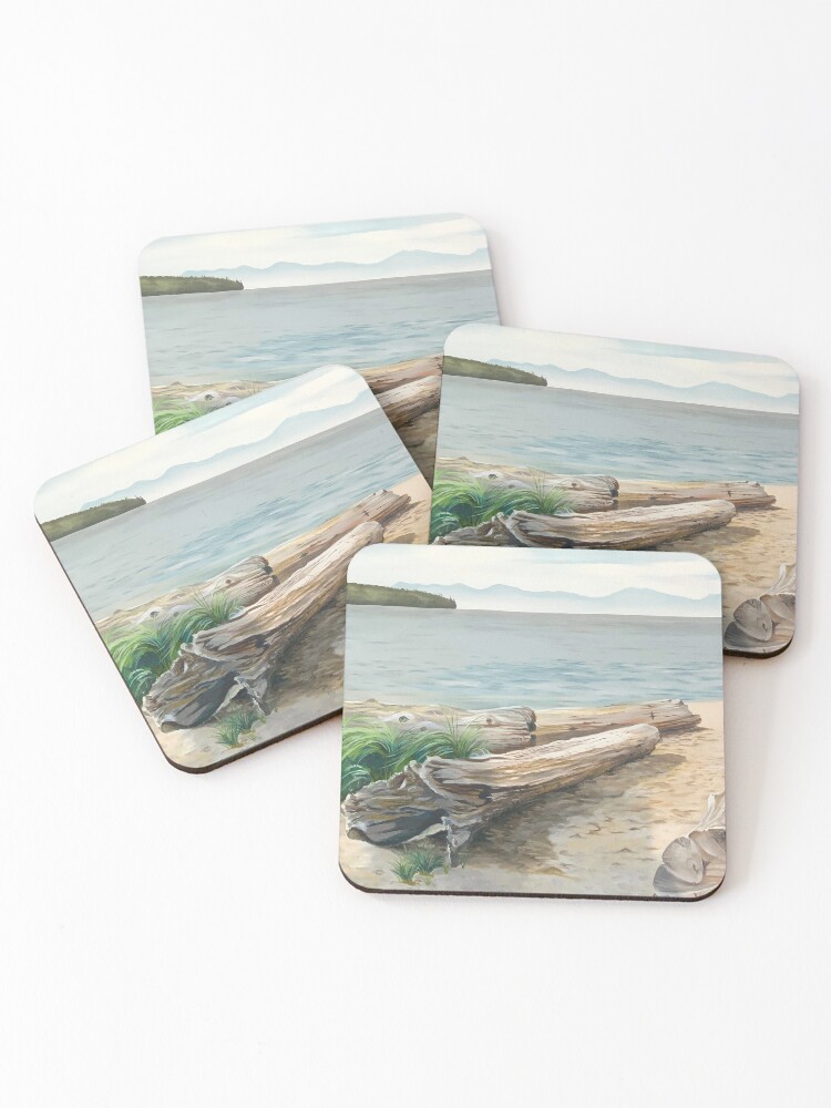 Thumbnail 1 of 5, Coasters (Set of 4), Ambleside Beach designed and sold by jknowles.