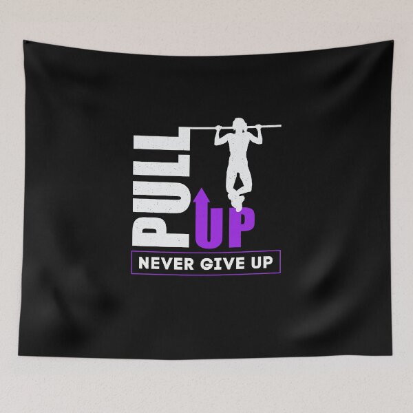 Item preview, Calisthenics Never Give Up Only Pull Up designed and sold by StrongShirts.